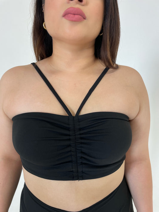 Dreamy Bandeau Top- Night Black