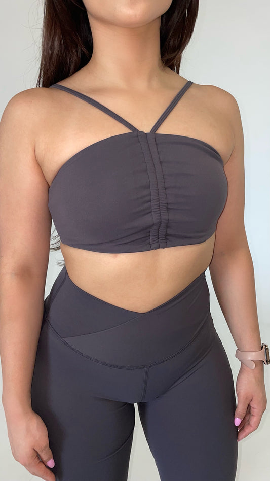 Dreamy Bandeau Top- Stormy Gray